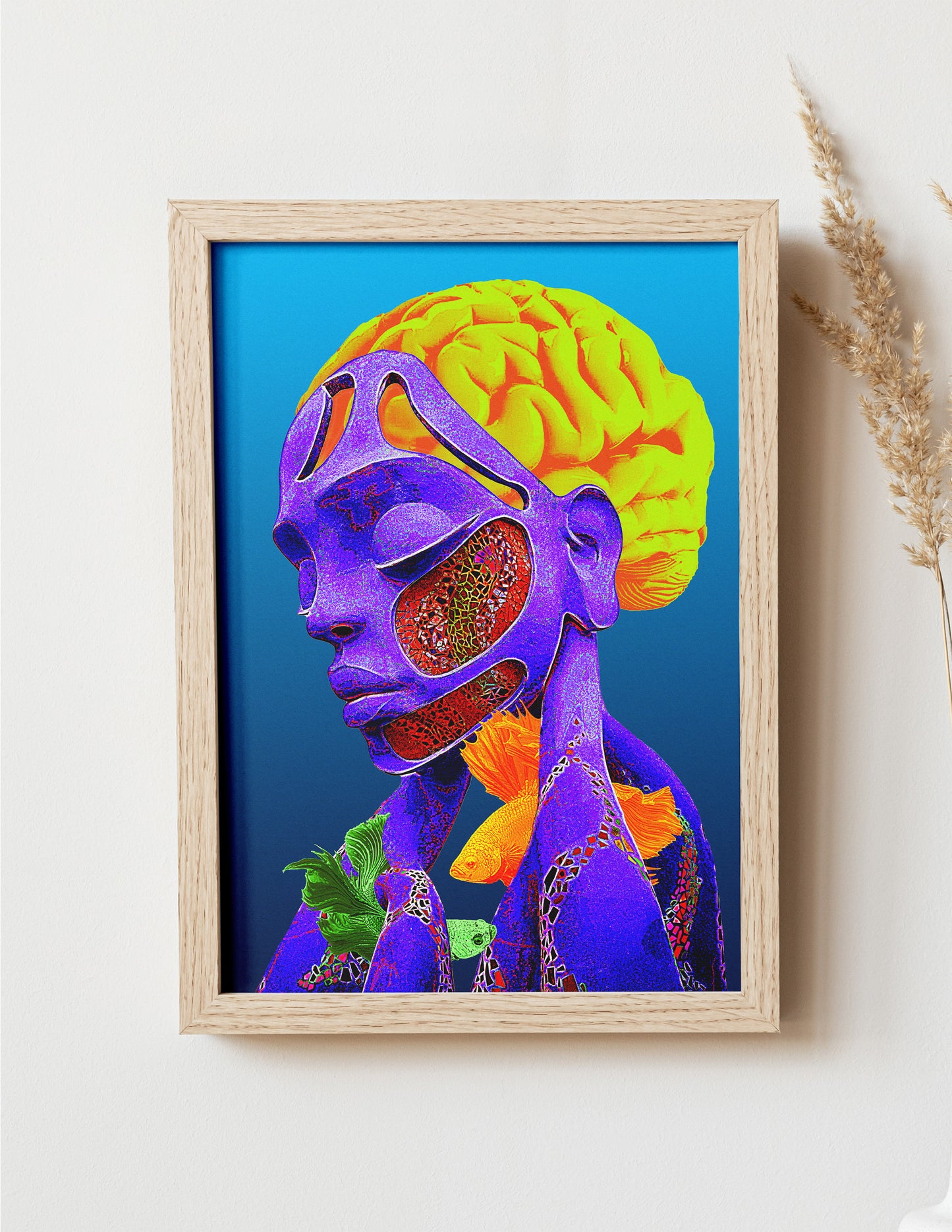 Alien Brain with Fish